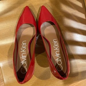 Calvin Klein heels red size 10